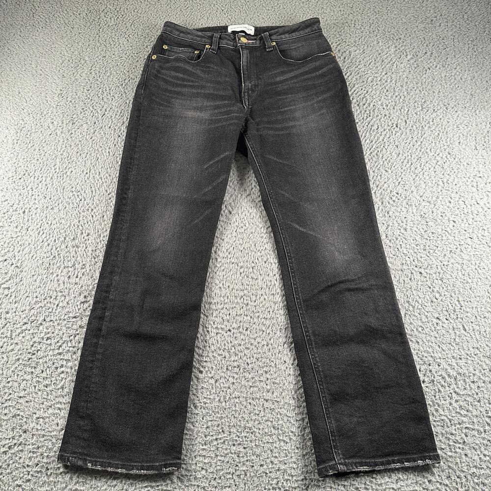 TU ES MON TRESOR The Rose Quartz Jeans Womens 26 Gray Mid Rise Cropped Denim